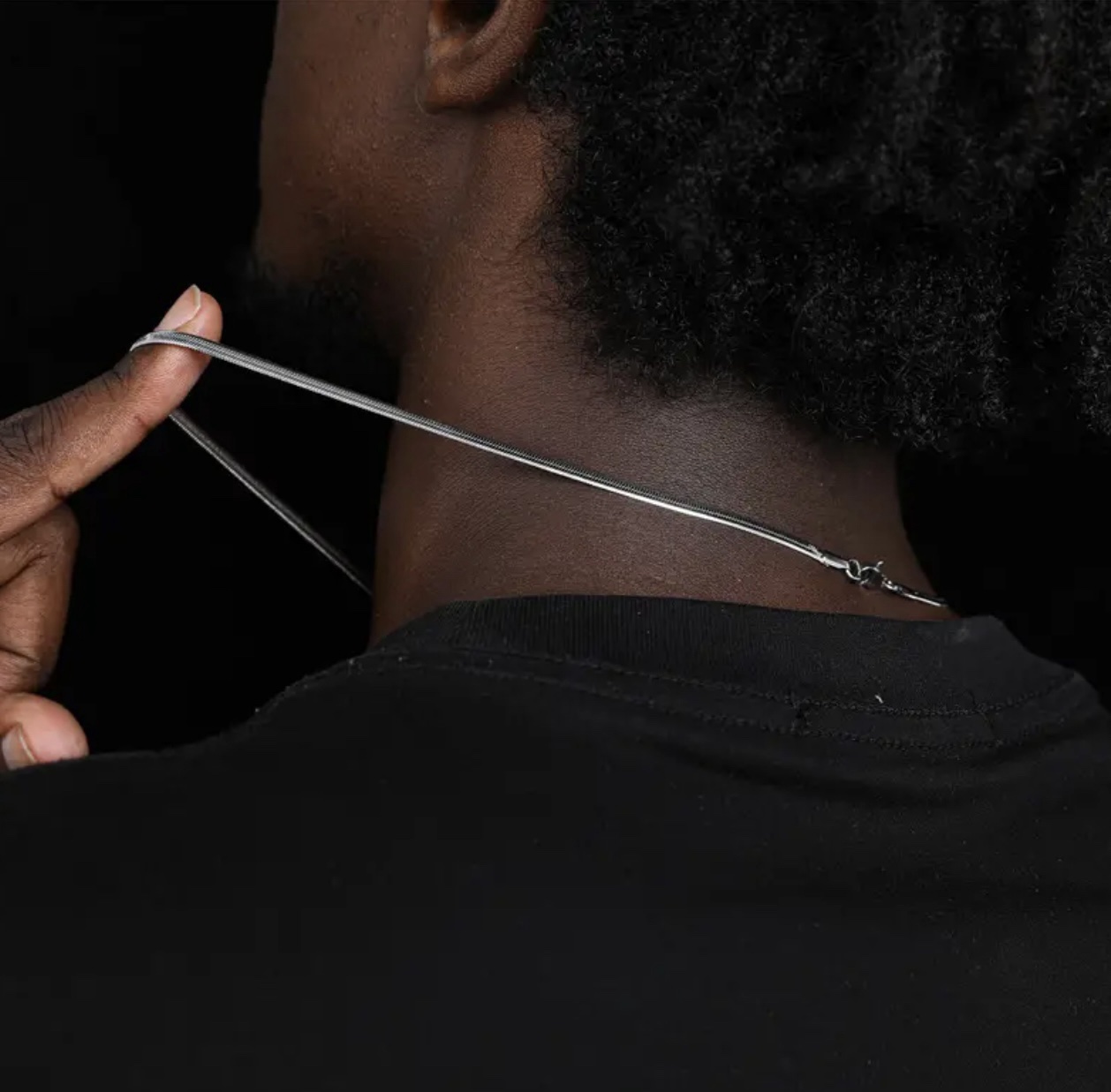 Le collier Silver snake – Image 4