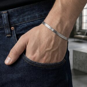 bracelet silver moon