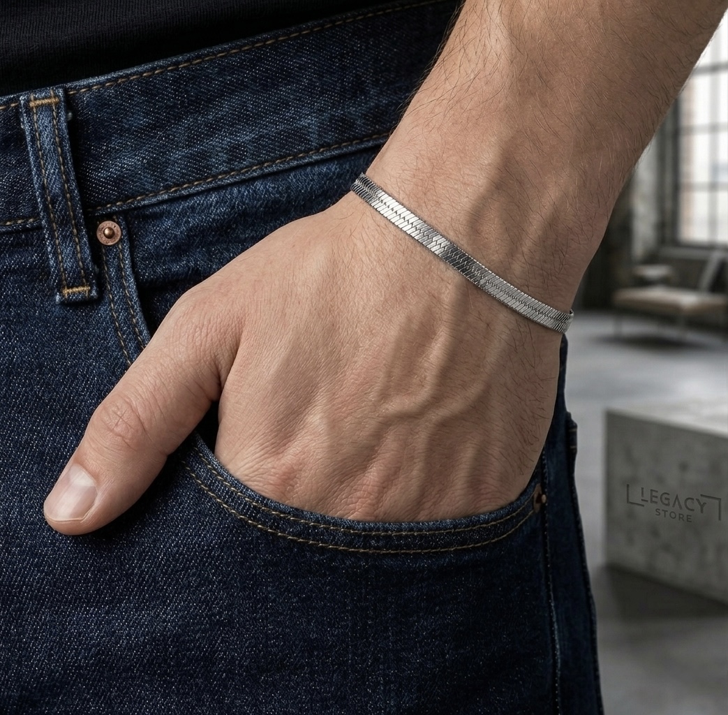 bracelet silver moon